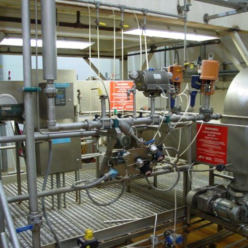 BOC 13ft L Twin S/S Segmented Screw Liquid Nitrogen Cryogenic Cooling System