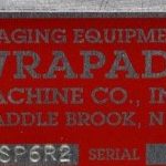 WrapAde Model VSP6R2 Vertical 12 in web Strip Packager w/ Registration and Printers