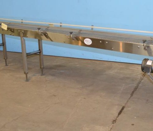 B M I Model 8456 20 ft L x 15 in W Modular Plastic Top Conveyor
