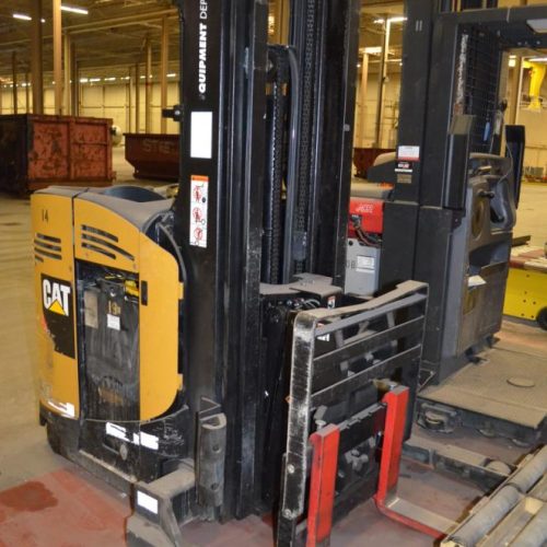 CAT Model ND3000P36V 3,000 Pound Capacity Electric Stand Up Riding Forklift
