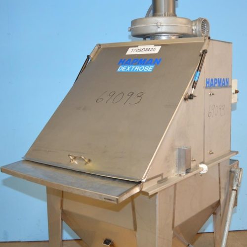 Hapman S/S Vibrating Bag Dump Station with Dust Collector