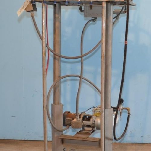 Thiele Model 608 S/S 6 Lane Reciprocating Placer Feeder with Vacuum Pump