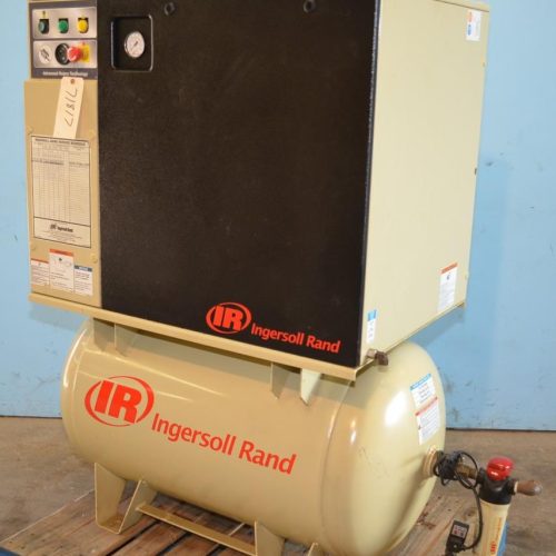 Ingersol Rand Model UP675125 7.5 HP Rotary Screw Air Compressor and Dri Aire Dryer
