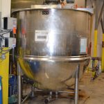 1,000 Gallon Lee Model 1000D10S S/S Twin Agitated Jacketed Mixing Kettle