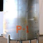 1,500 Gallon Precision Stainless Vertical S/S Prop Agitated Mixing Tank