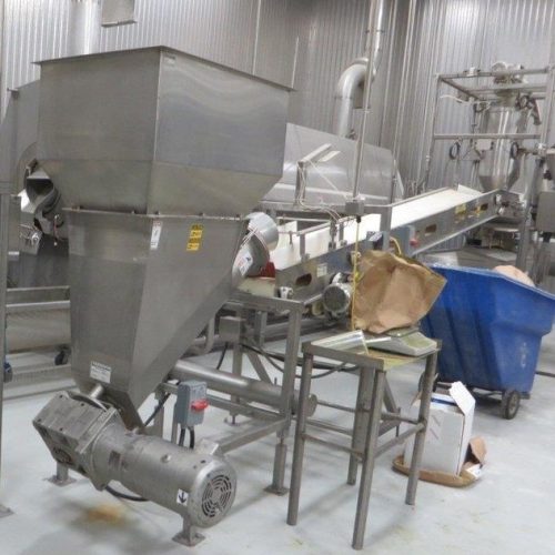 Advanced Food Systems Model SA06 and SWB20 Incline and Weigh Belt Conveyor System