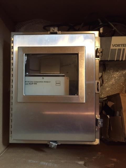 Kett Model KJT70 Online Moisture Meter and Chemical Analyzer System with Enclosure