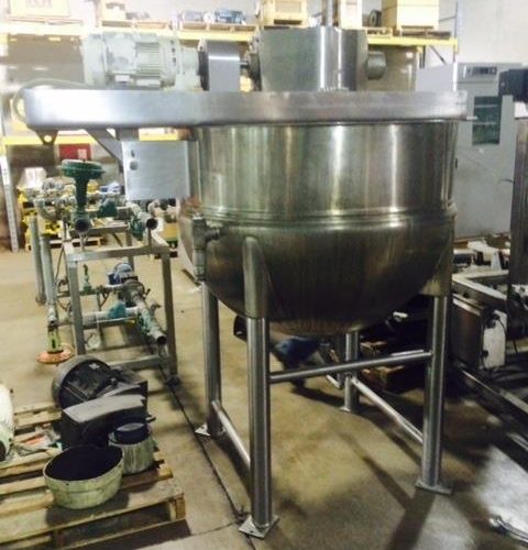 200 Gallon Lee Model 200D9MT S/S Double Motion Agitated Jacketed Kettle