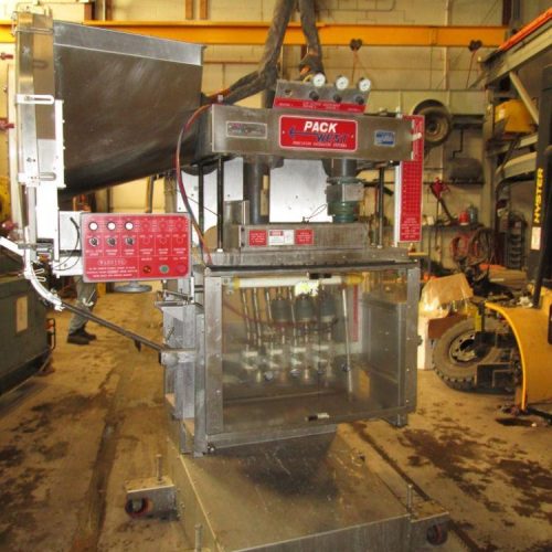 Pack West Model Auto200 8 Quill Inline Spindle Capper with Cap Sorter and Feed Chute
