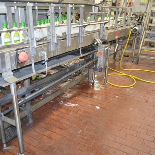3 1/4 in W x 15 ft L Plastic Table Top Conveyor Belt with S/S Frame