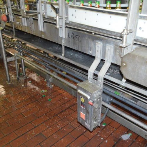 3 1/4 in W x 18 ft Plastic Table Top Conveyor Belt with S/S Frame
