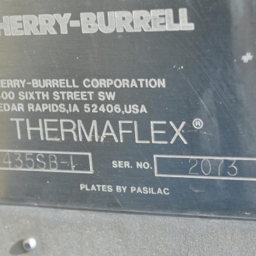Cherry Burrell Model 435SB1 550 Sq Ft S/S Plate and Frame Heat Exchanger