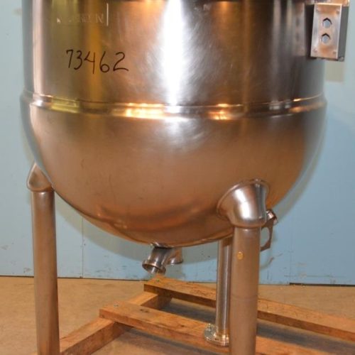 150 Gallon Groen 60 PSI S/S Jacketed Kettle with Provision for Incline Agitator