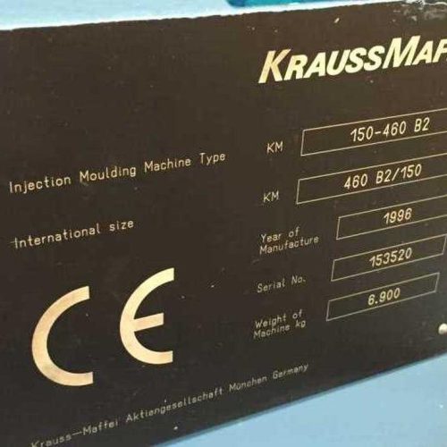 Krauss Maffei Model 150460B2 165 Ton Injection Molding Machine