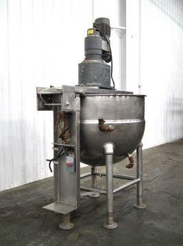 250 Gallon Groen Model TA250SP S/S Twin Agitated Jacketed Kettle