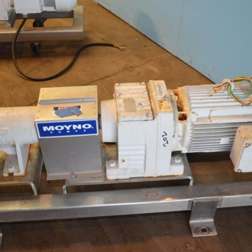 Moyno 6.25in Dia S/S 15 HP 2 Stage Bare Shaft Sanitary Progressive Cavity Pump