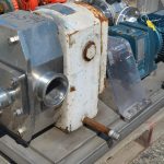 APV Model R6R 5 HP S/S Rotary Positive Displacement Pump with Vented Cover