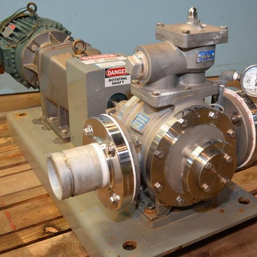 Blackmer Model SNP2.5 S/S Rotary Positive Displacement Pump w/ Pressure Relief Valve