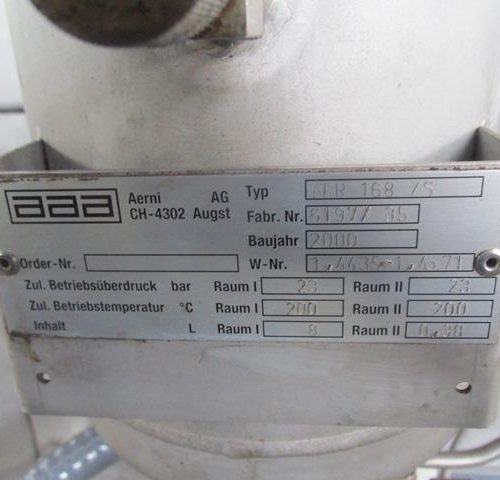 Fryma Model MS18 S/S10-80 LPH Coball Mill