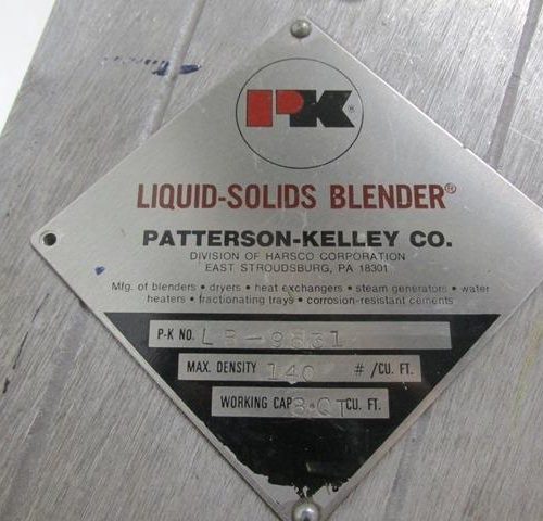 Patterson Kelley 8 Quart Capacity S/S Bench Top Twin Shell V-Blender