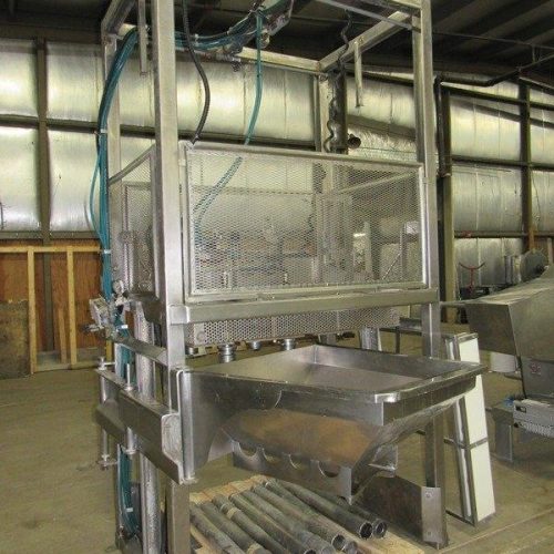 6 Head S/S Hydraulcally Operated Meat Core Sampler With Stainless Steel Hopper