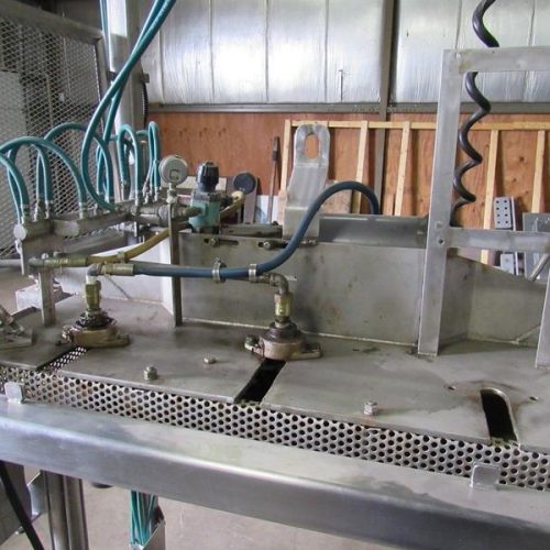 6 Head S/S Hydraulcally Operated Meat Core Sampler With Stainless Steel Hopper