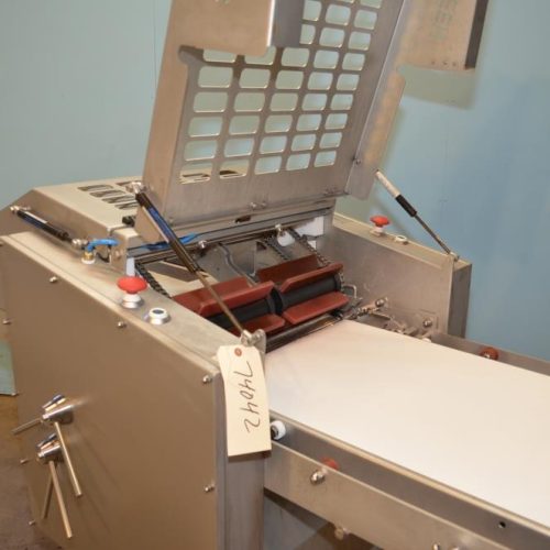 Steen Model ST700 S/S Dual Lane Chicken Skinner with 19 in Wide Sanitary Belting