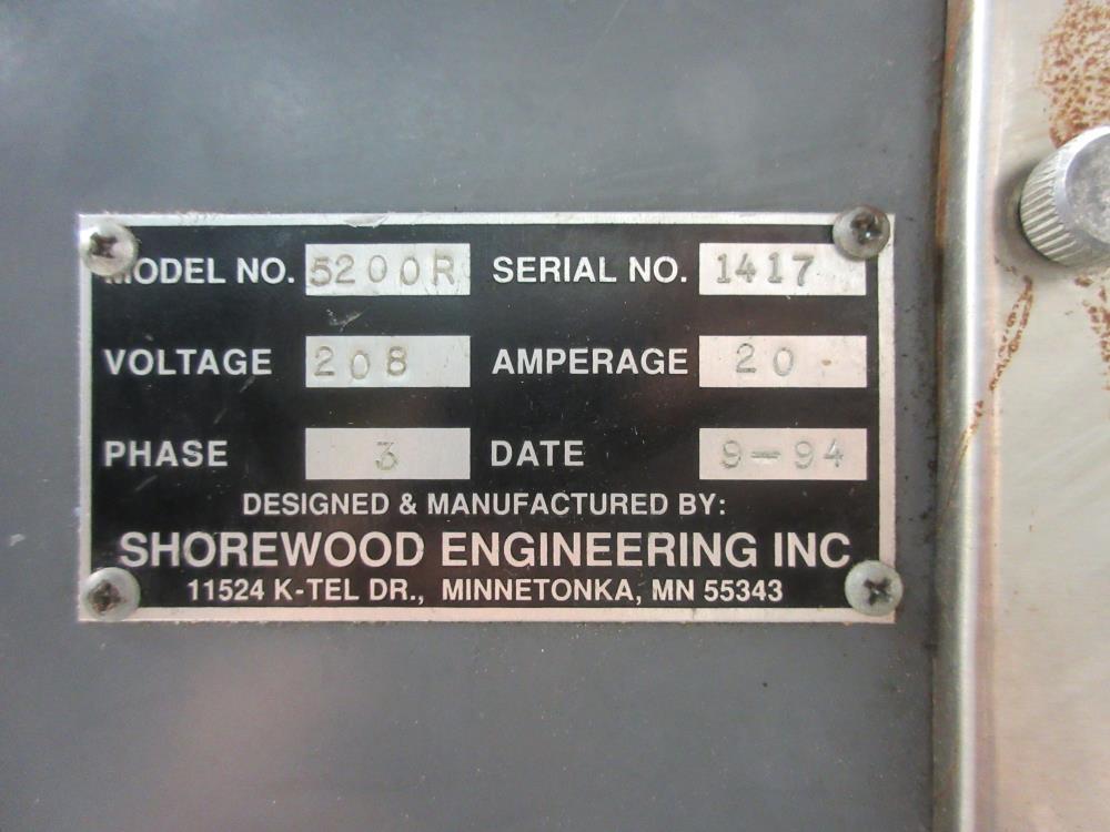 Shorewood Model 5200R Front, Back, Neck Rotary Labeler