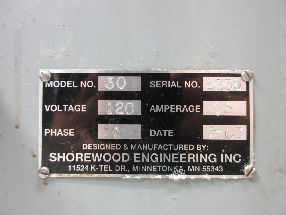 Shorewood Model 5200R Front, Back, Neck Rotary Labeler