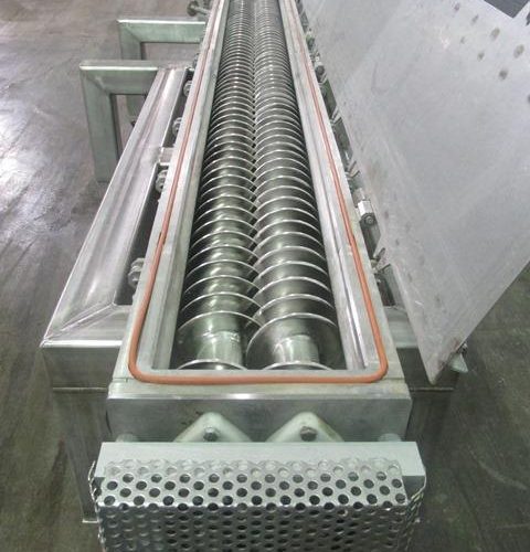 10 in Dia x 102 in L S/S Inter-Meshing Co-Rotating Twin Screw Continuous Mixer