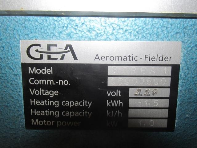 GEA Aeromatic Fielder Model STREA1 200 g – 2 kg Capacity Laboratory Fluid Bed Dryer