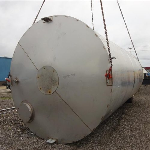 8,000 Gallon Shick Epoxy Lined Vertical Dish Bottom Powder Silo with Skirt