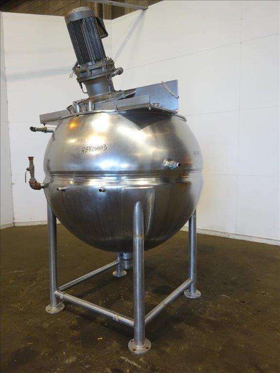500 Gallon Groen Model 500D7S S/S Jacketed Sweep Scrape Agitated Kettle
