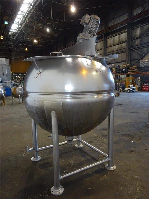 500 Gallon Groen Model 500D7S S/S Jacketed Sweep Scrape Agitated Kettle