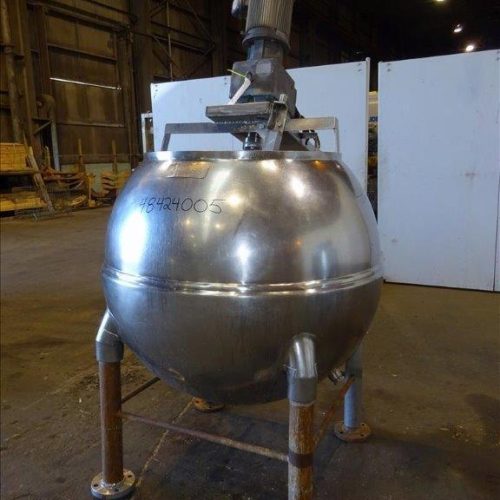 200 Gallon Groen INA200 S/S Spherical Jacketed Incline Scrape Agitated Kettle