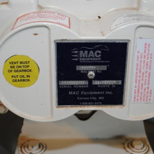 Mac 15 HP Blower with Stoddard Silencer and Filtered Housing with Kunkle Valve