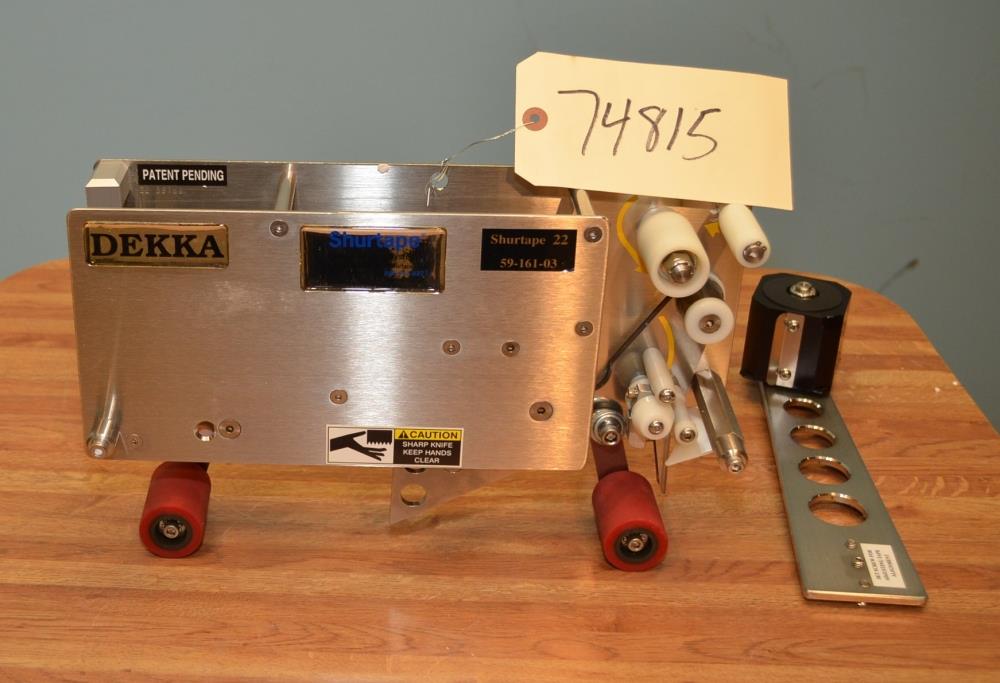 UNUSED Dekka Model 22 2 in W S/S Case Sealer Tape Head