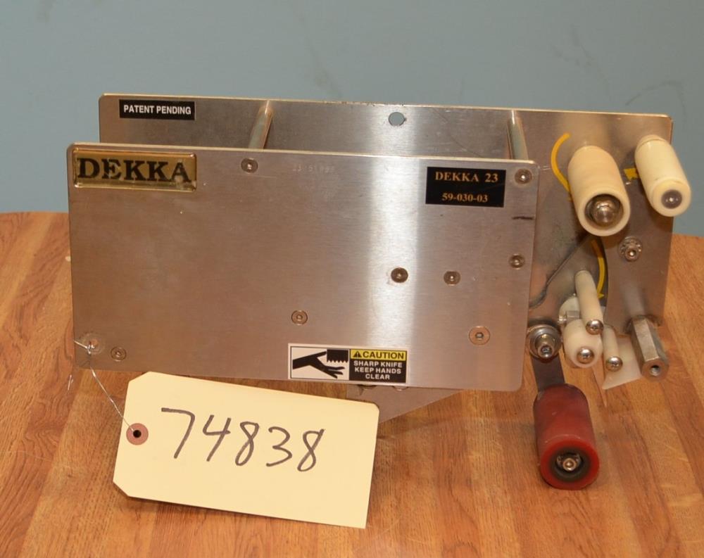 Dekka Model 23 3 in W S/S Case Sealer Tape Head