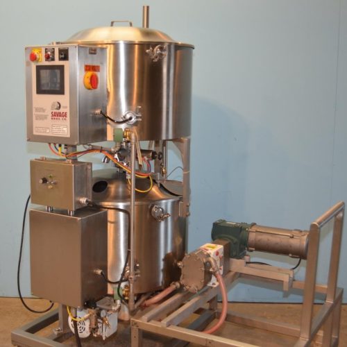 Savage Twin 300 lbs S/S Portable Chocolate Tempering System with Jacketed PD Pump