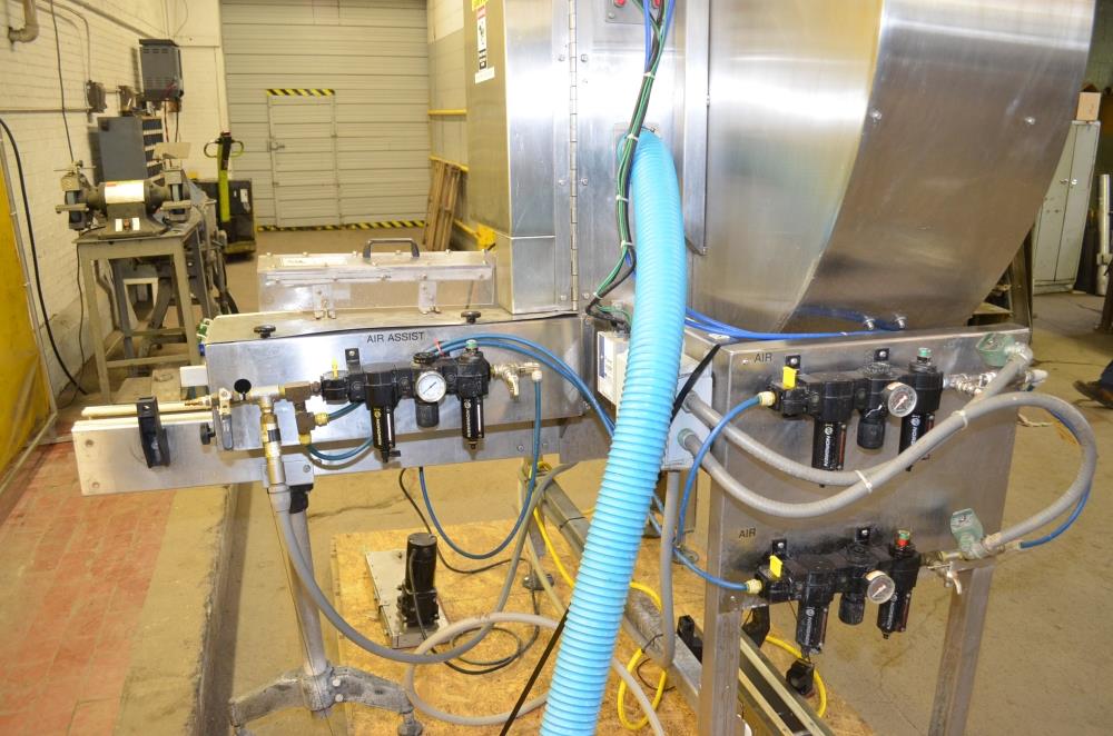 McBrady Model 200 60 in Dia 200 CPM Orbital Bottle Cleaner with Torit Dust Collector