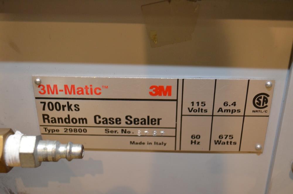 3M Model 700RKS 3M-Matic 3 in W Top and Bottom Random Case Sealer