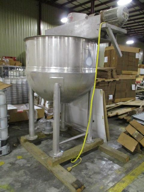 200 Gallon Lee Model 200D9MS S/S Jacketed Double Motion Kettle