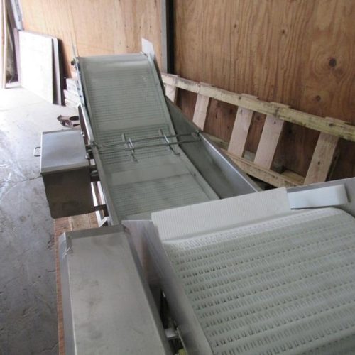 Approx 13 ft L x 26 in W S/S 3 ft Submerged Section Dipping Conveyor