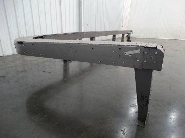 Approx. 110 ft L x 10 in W Delrin Table-Top Chain Conveyor Sections