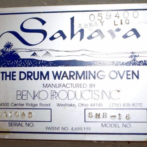 Benko Products Model SHR16 Sahara (16) Drum Capacity Steam Drum Heating Cabinet