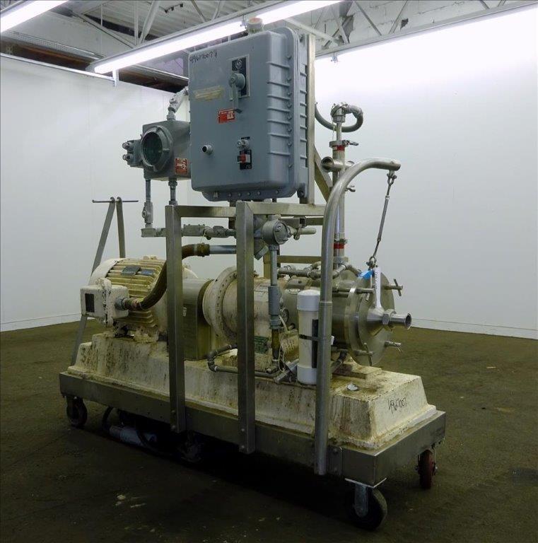 Charlotte Model SD40 316S/S 40 HP 600-1,200 GPH Jacketed Colloid Mill