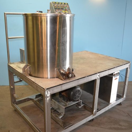 225 Gallon S/S Vertical Medium Shear Squirrel Cage / Dixie Style Mixing Tank