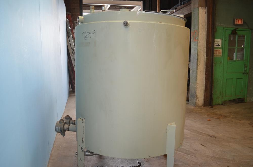 350 Gallon S/S Vertical Jacketed Prop Agitated Tank