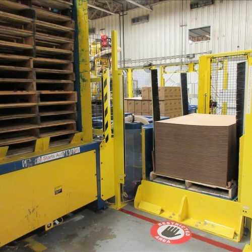 APT Manufacturing Robotic Palletizing Cell with Fanuc Model R1000 Robotic Arm