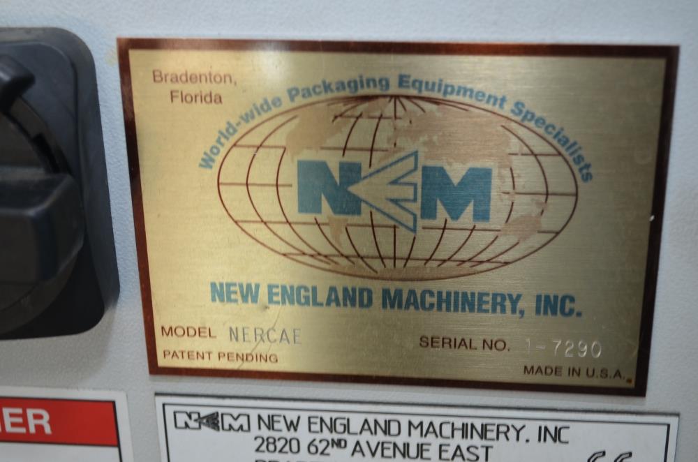 New England Model NERCAE (6) Head 150 CPM S/S Rotary Cap Applicator with Elevator